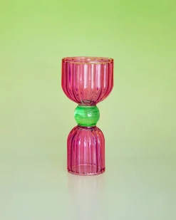 ban.do Tipsy Turvy Double Shot Glass - Pink^ Kitchen + Bar