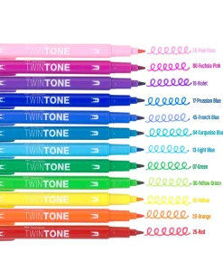 Tombow Twintone Marker Set: Rainbow^ Writing Supplies