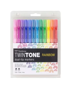 Tombow Twintone Marker Set: Rainbow^ Writing Supplies