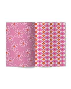 Sadie's Stickers Vibrant Blooms - Scrapbooking Paper Booklet^ Games + Activities