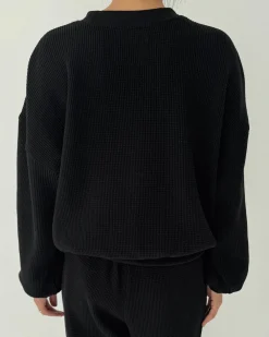 Le Bon Shoppe Waffle Core Sweatshirt - True Black^ Tees + Sweatshirts