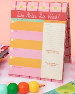 ban.do Week to Week Desk Planner - Take Notes This Week^ Planners + Calendars|Desk Accessories