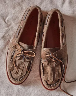 Free People We The Free Benny Boat Shoe - Grey Taupe Suede^ Shoes