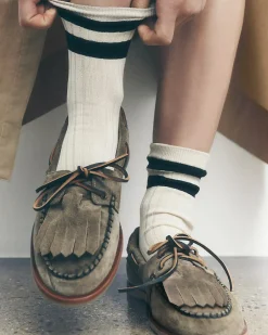 Free People We The Free Benny Boat Shoe - Grey Taupe Suede^ Shoes