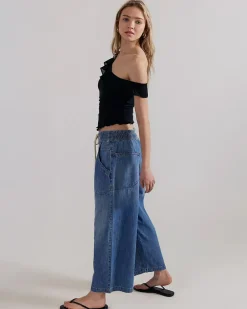 Free People We The Free Easy Peasy Pull-On Jeans - No Problem^ Bottoms