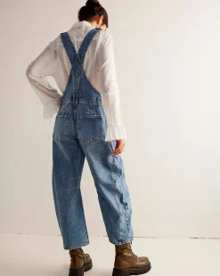 Free People We The Free Good Luck Barrel Overalls - Ultra Light Beam^ Dresses + Jumpsuits