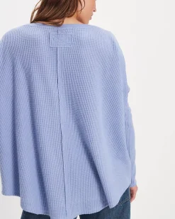 Free People We The Free Latte Blues Solid Thermal - Dawn Breeze^ Tops