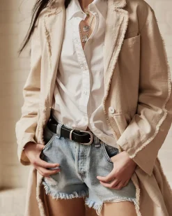 Free People We The Free Now Or Never Denim Shorts - Well Worn^ Bottoms