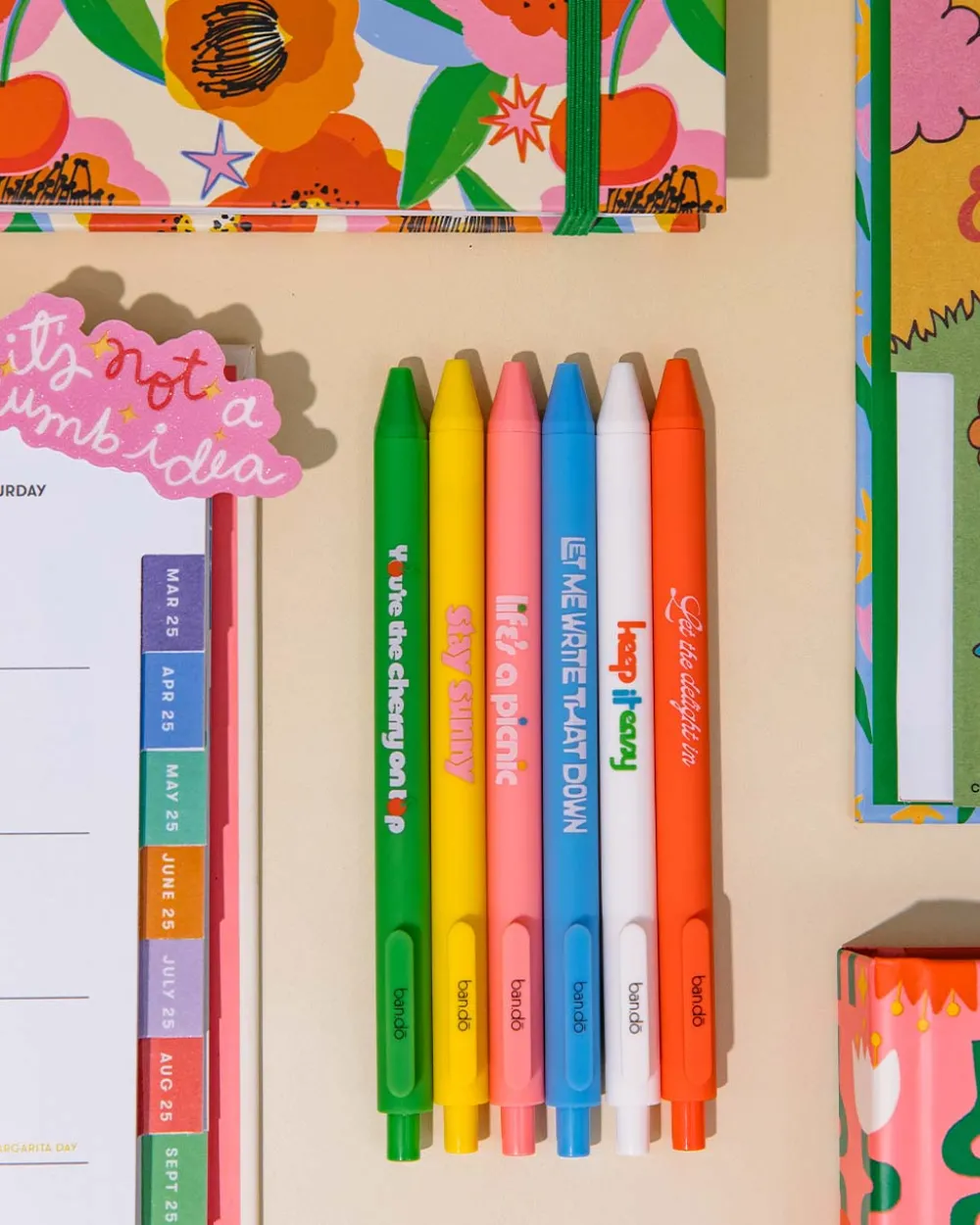 ban.do Write On Gel Pen Set - You're The Cherry On Top^ Writing Supplies
