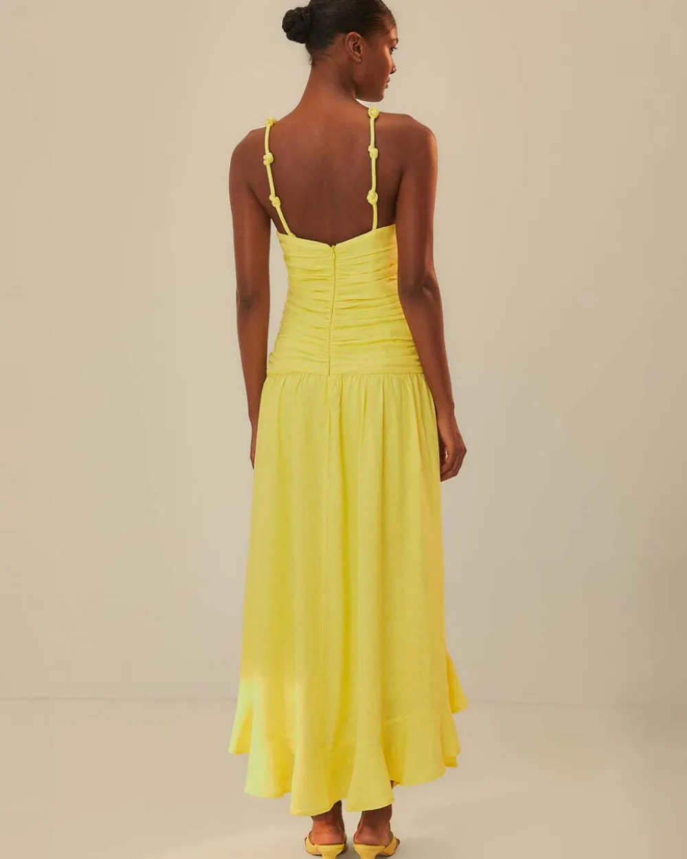 Farm Rio Yellow Cross Over Maxi Dress^ Dresses + Jumpsuits