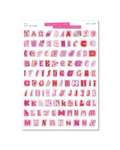Sadie's Stickers Y2K Letter Set - Letters & More Sticker Set^ Stickers + Tape
