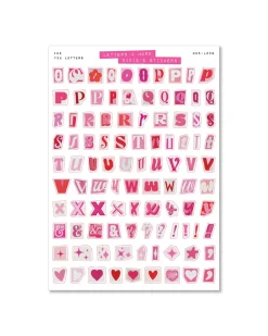 Sadie's Stickers Y2K Letter Set - Letters & More Sticker Set^ Stickers + Tape